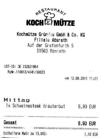 ealt Hffner Kochmtze Restaurant